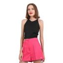 Top femme avec lacets