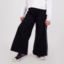 Jogger wide leg fille avec piping