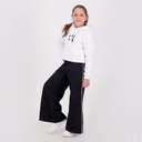 Jogger wide leg fille avec piping