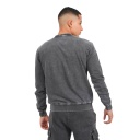 Sweat homme avec poches soufflées délavé