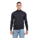 Pull homme col roulé en maille fine