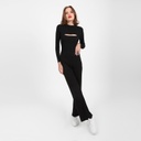 Ensemble femme pull et pantalon en maille fine