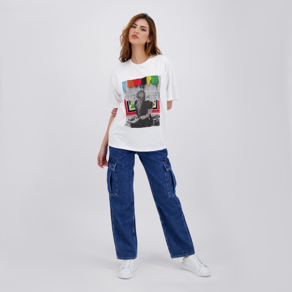 T-shirt oversized femme manches courtes THE ART OF MARGOUM