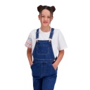 Salopette fille en jeans