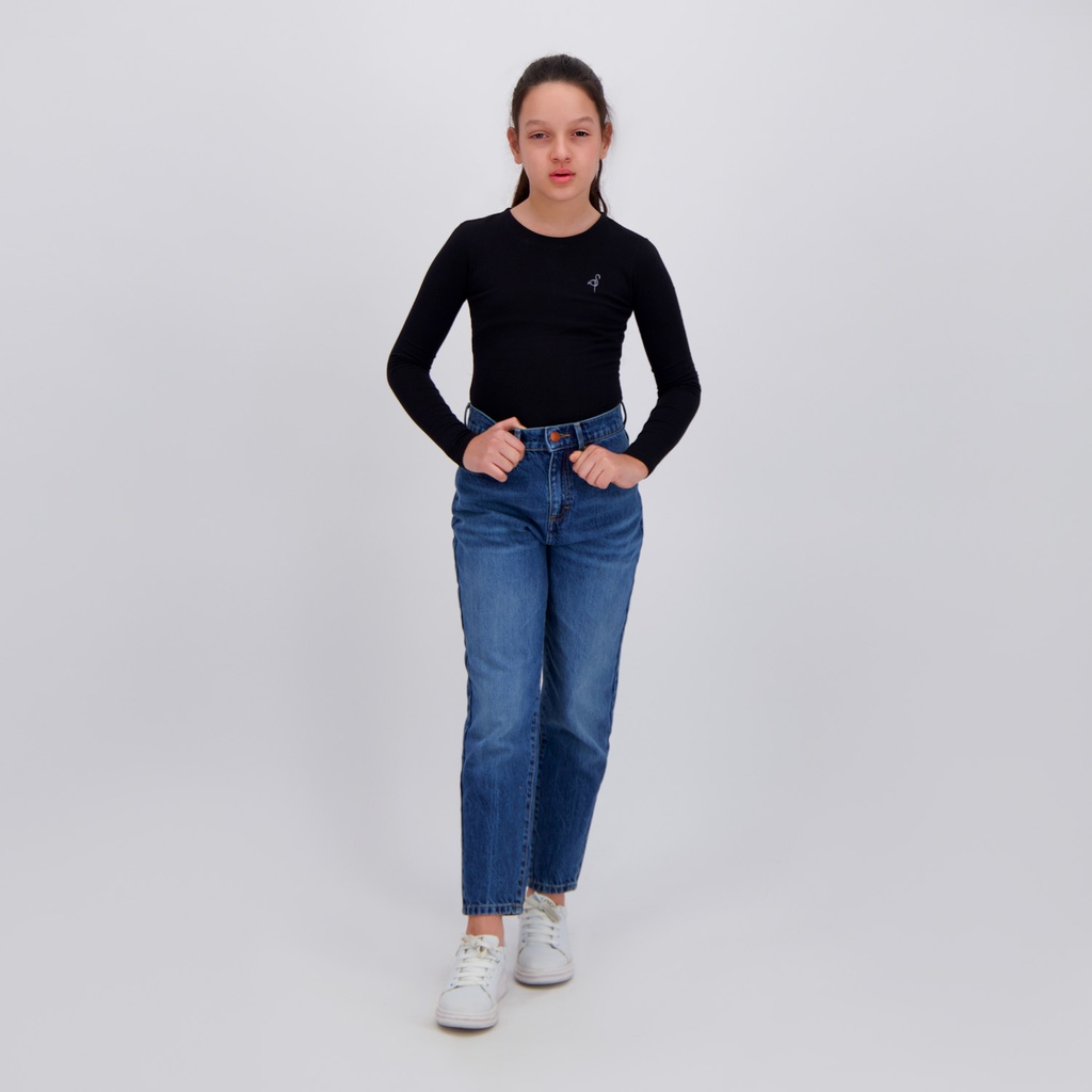 Mum fille en jeans