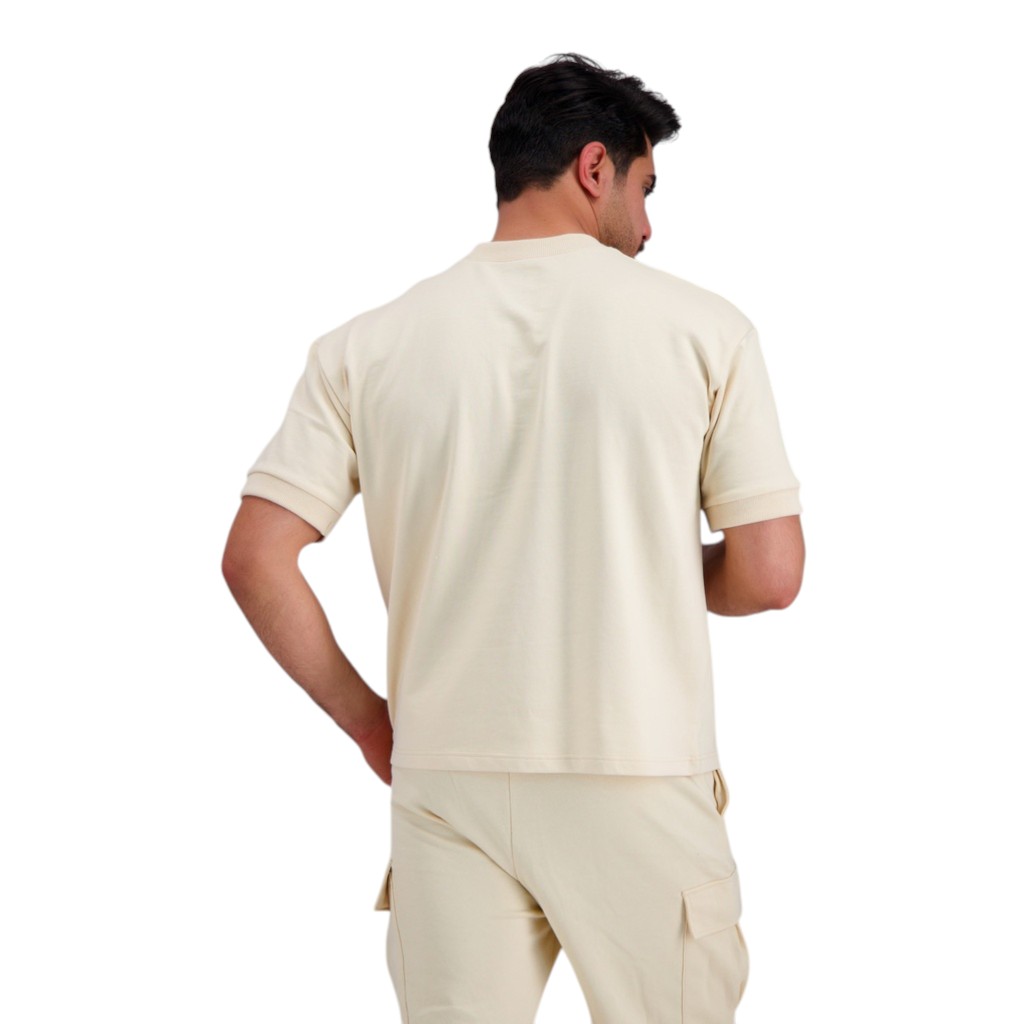 Sweat homme manches courtes avec poche soufflet