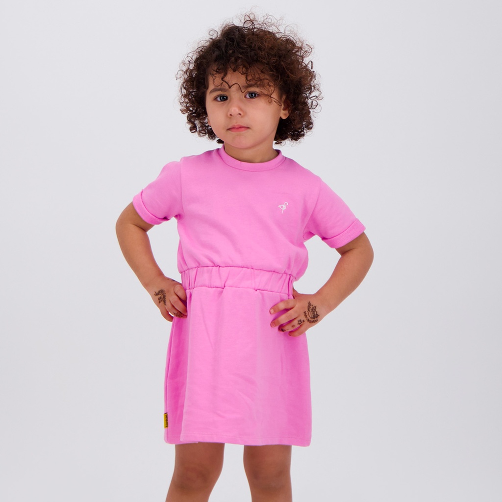 Robe bébé fille avec ceinture a la taille