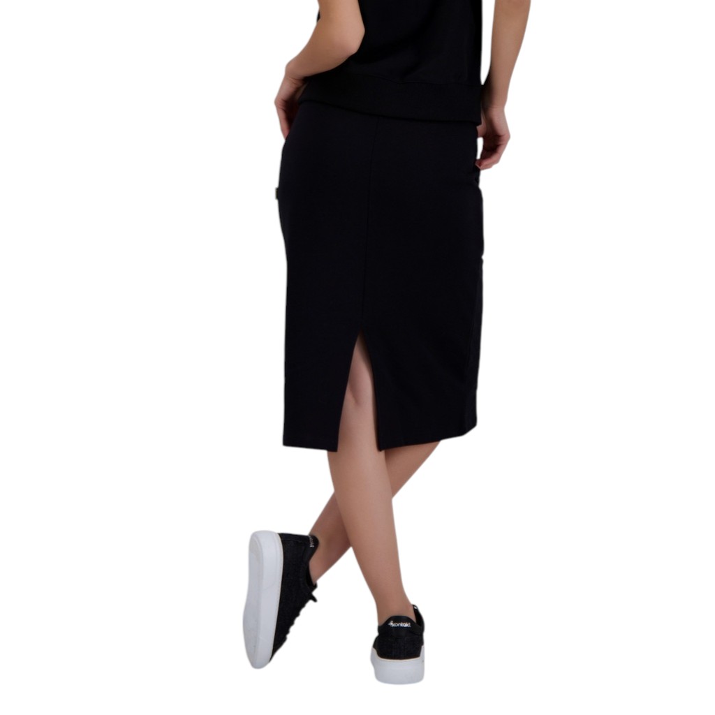 Jupe midi femme en molleton