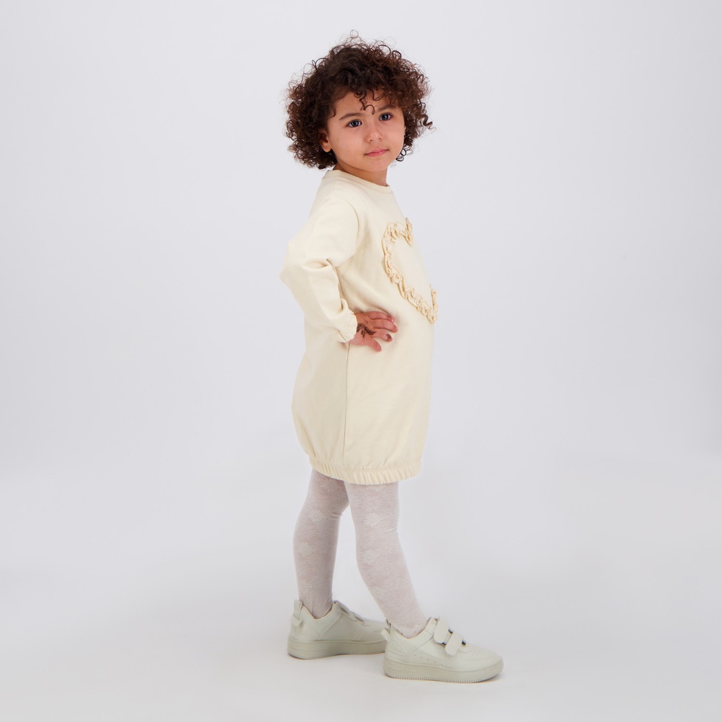 Robe sweat bébé fille CŒUR