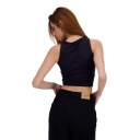 Top femme sans manches avec broderie