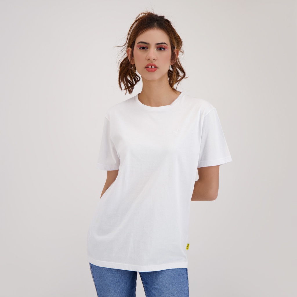 T-shirt femme manches courtes avec broderie