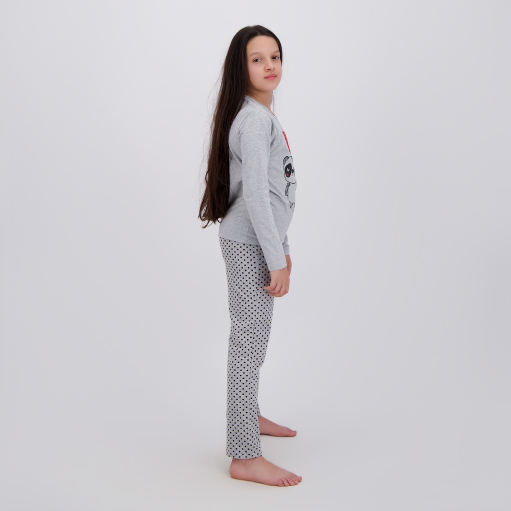 Pyjama fille manches longues PANDA