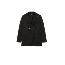 Blazer asymetrique femme manches longues