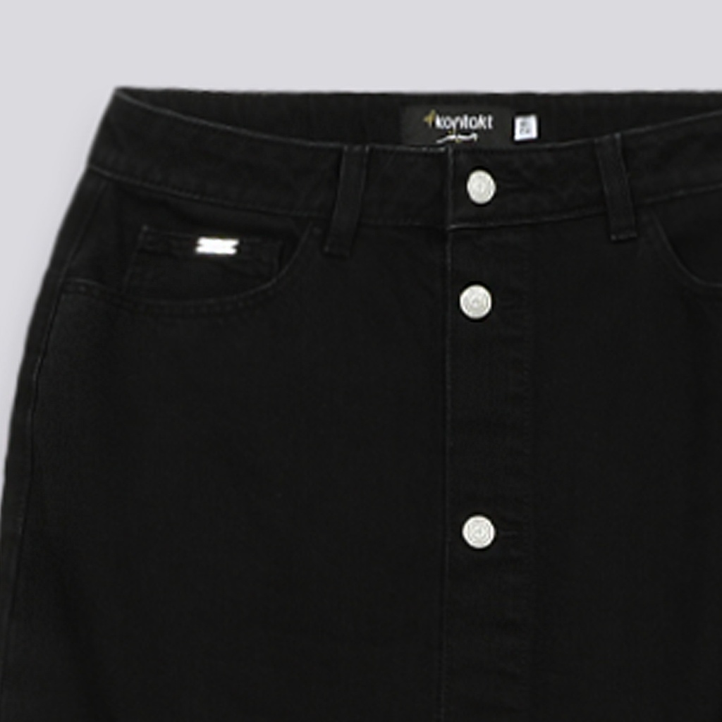 Jupe maxi femme boutonnée en jeans - MAYAR