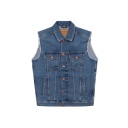 Regular jacket homme sans manche en jeans - KENZI