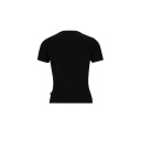 T-shirt côtelé sur taille femme manches courtes