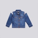 Regular jacket bébé avec épaules denudées en jeans