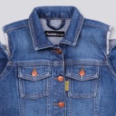 Regular jacket bébé avec épaules denudées en jeans