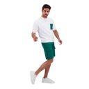 Sweat homme manches courtes avec poche plaquée