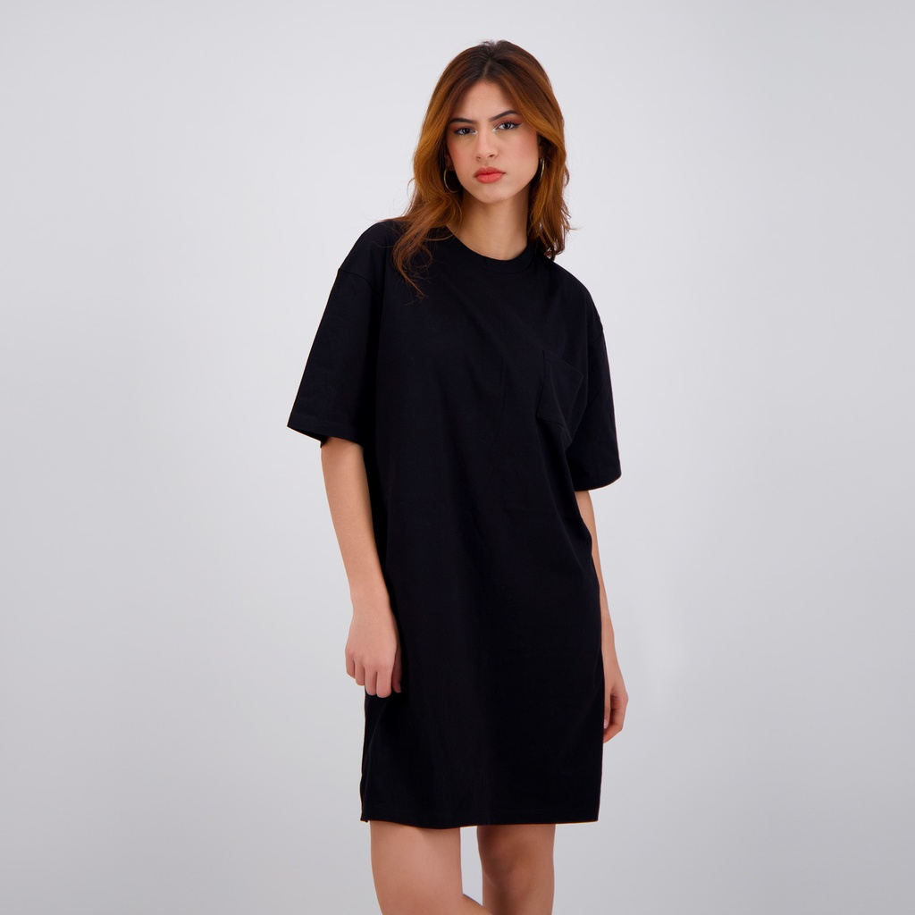 Robe t-shirt femme avec poche poitrine زينة و عزيزة