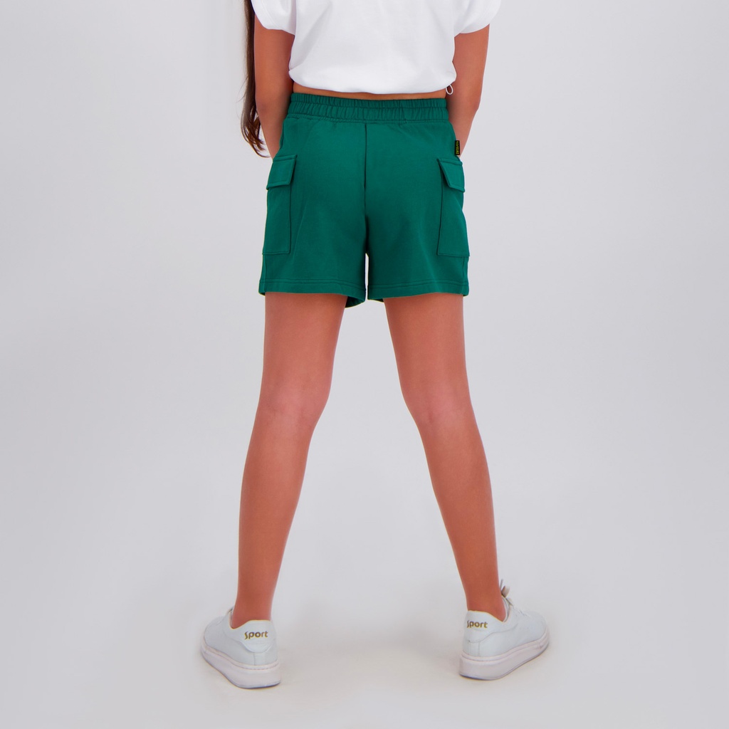 Short cargo fille en molleton