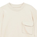 Sweat homme manches courtes avec poche soufflet