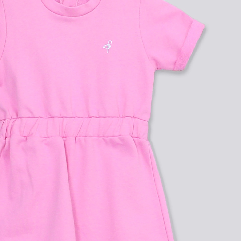 Robe bébé fille avec ceinture à la taille