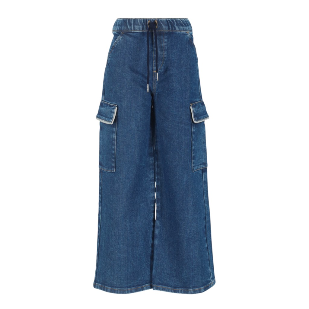 Cargo fille en jeans