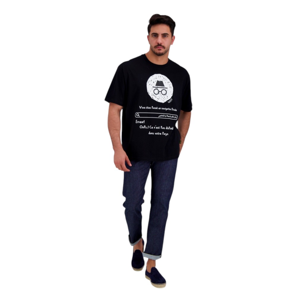 T-shirt oversized unisexe adulte manches courtes EDUCATION SYSTEM