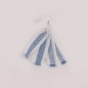 Boucle d'oreille frange en jeans