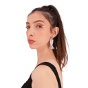 Boucle d'oreille frange en jeans