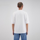 T-shirt oversized homme manches courtes avec piping et broderie