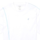 T-shirt oversized homme manches courtes avec piping et broderie