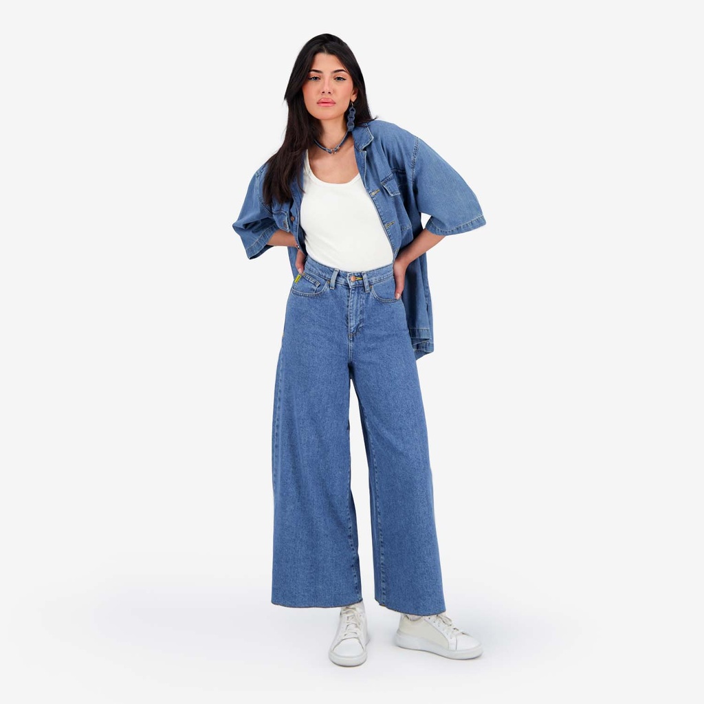 Wide leg jeans femme - WIDED