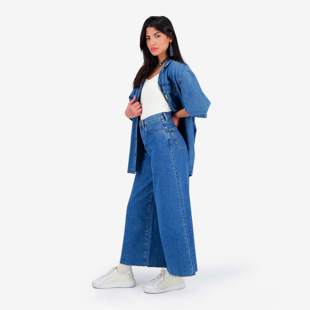 Wide leg jeans femme - WIDED