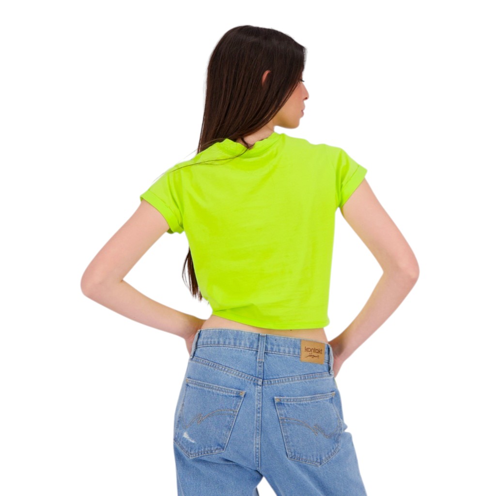 T-shirt sur taille femme manches courtes avec nœud VISAGE