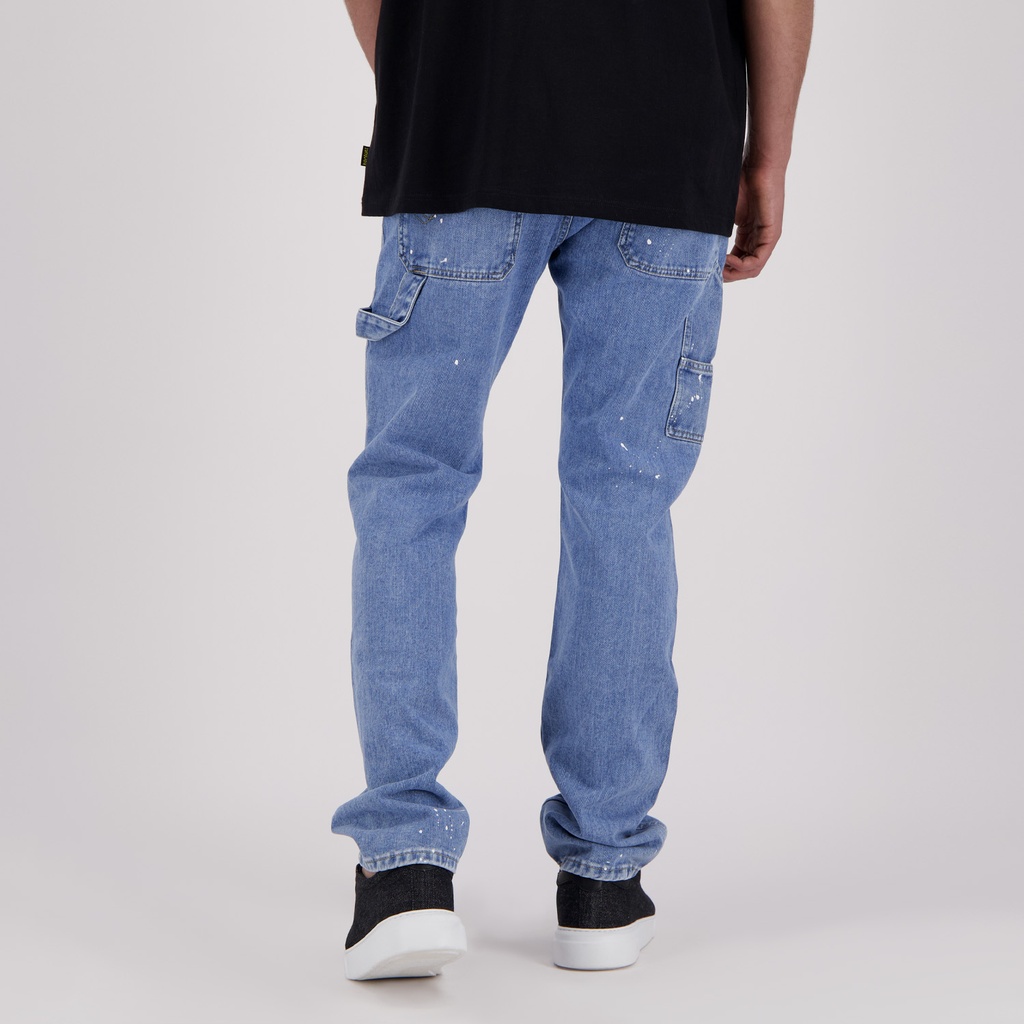 Carpenter homme avec taches de peinture en jeans - KARIM