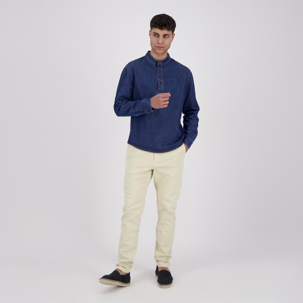 Chemise tunique homme en jeans - TAYSIR