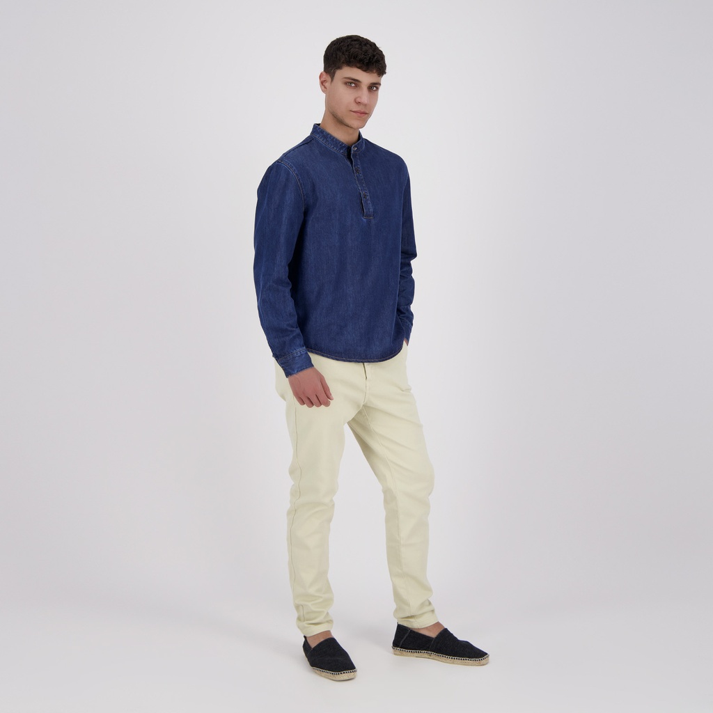 Chemise tunique homme en jeans - TAYSIR