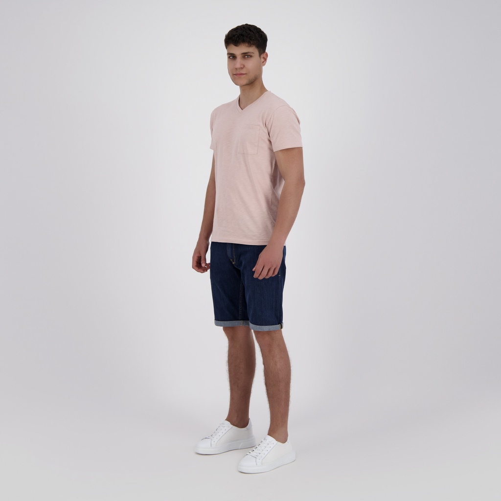 Short homme en jeans avec revers - YASSINE