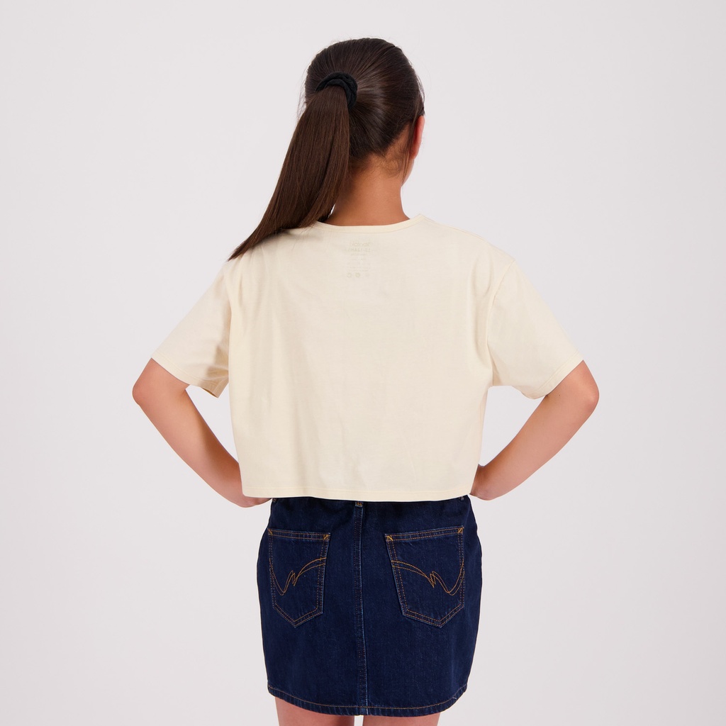 T-shirt crop fille كون كيما إنت