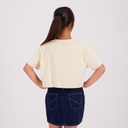 T-shirt crop fille كون كيما إنت