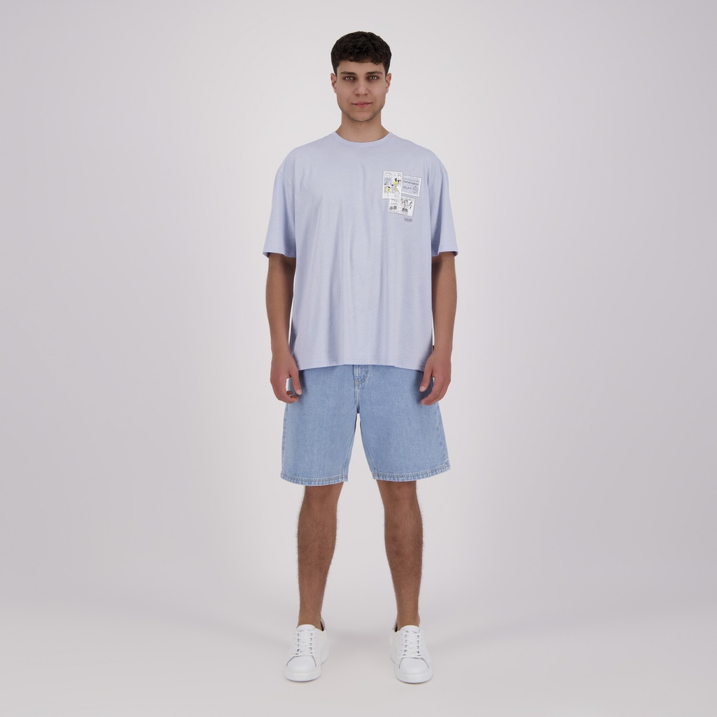 T-shirt oversized homme manches courtes TIMBRI