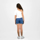 T-shirt fille manche dénudée avec broderie