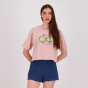 Ensemble femme manches courtes t-shirt et short ميعاو