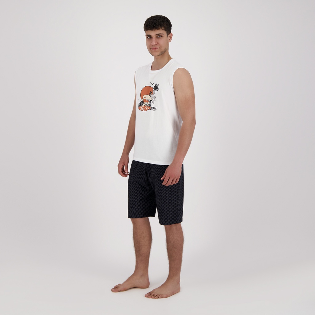 Ensemble homme débardeur et short THE SURFER DALI