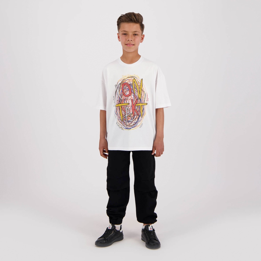 T-shirt oversized garçon manches courtes KONTAKT