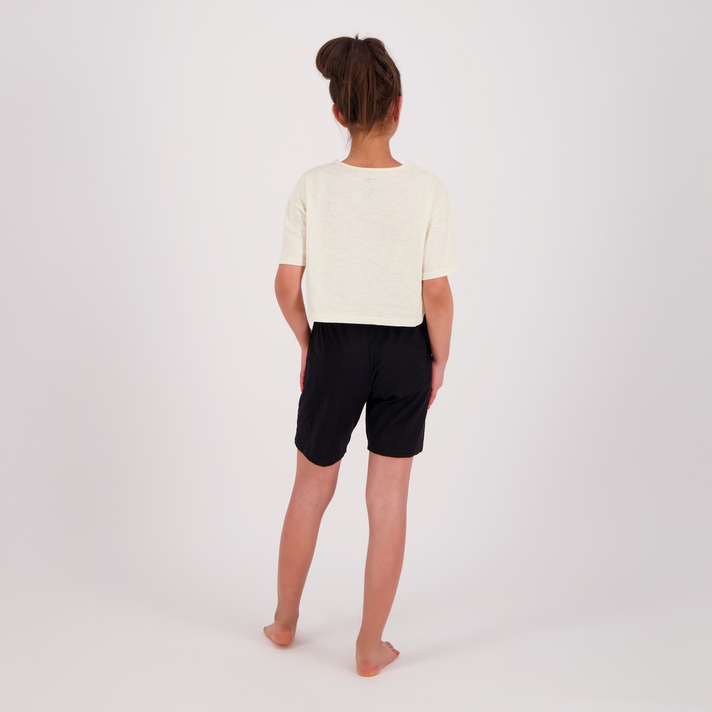 Pyjama fille t-shirt crop et short POP CORN