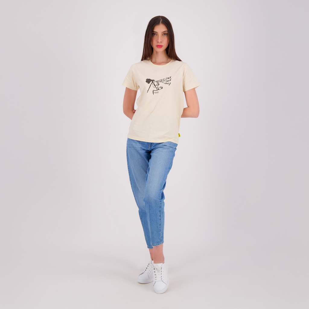 T-shirt femme manches courtes KOUN KIMA ENTI