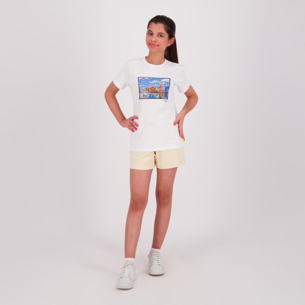 T-shirt unisexe enfant manches courtes BIZERTE